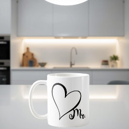 Caneca De Café Mr. Black Heart Mug