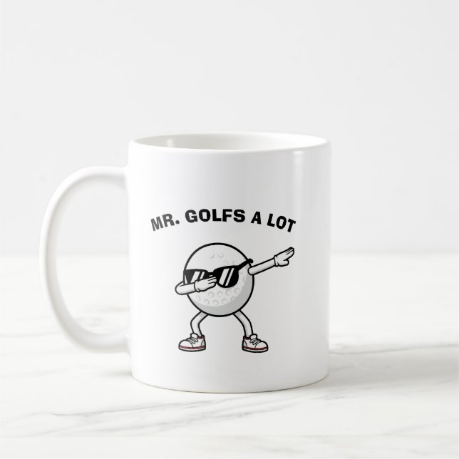 Caneca De Café MR. GOLFS A LOT,Funny Golf (Esquerda)