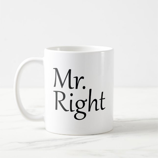 Caneca De Café Mr. Right Coffee Mug (Esquerda)