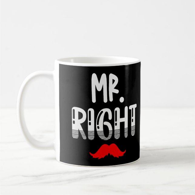 Caneca De Café Mr. Right Groom (Esquerda)