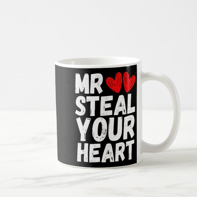Caneca De Café Mr Steal Your Heart Valentines Day Boys Kids  (Direita)