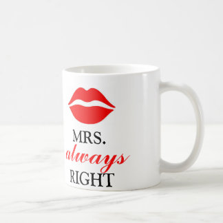 CANECA DE CAFÉ MRS. ALWAYS RIGHT