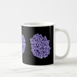 Caneca de café - MRSA (violetas no fundo preto)