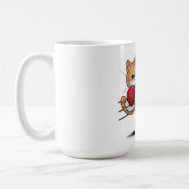 Caneca De Café Muay Thai Cute Boxing e Kicking Cat Mug