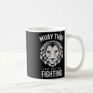 Caneca De Café Muay Thai Leão Boxe Tailandês E Mma