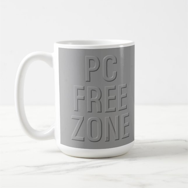 Caneca De Café Muda de cinza da Zona Livre PC (Esquerda)