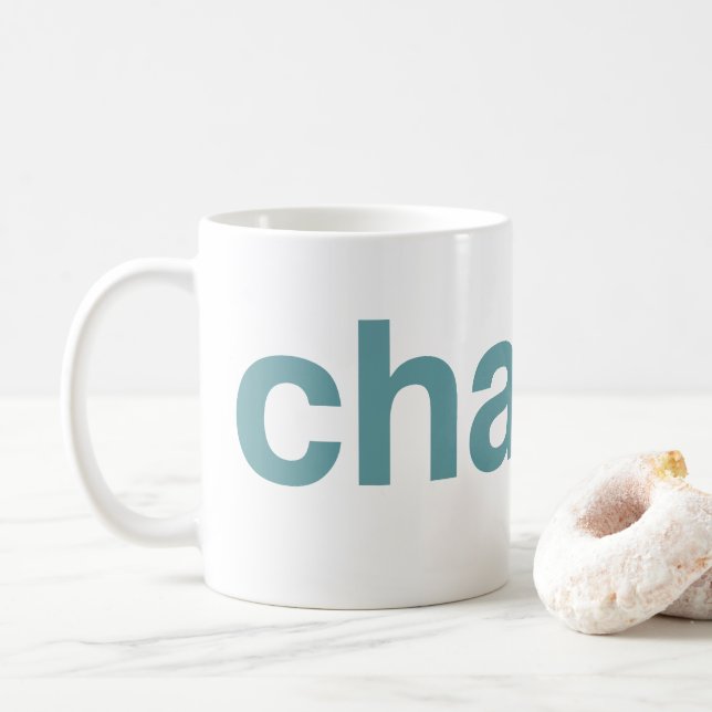 Caneca De Café Mudança (Com Donut)
