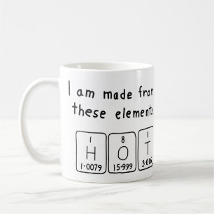 Caneca De Café Mudança de nome de mesa periódica a quente