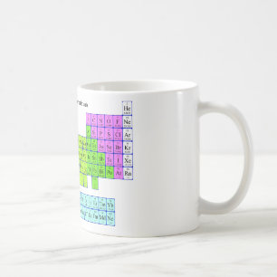 Caneca De Café Mudança periódica de mesa do solteiro Mipdatabas