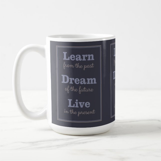 Caneca De Café Mudanças de Cotação Motivacional (Esquerda)