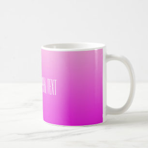 Caneca De Café Mudanças de texto personalizadas com gradiente ro