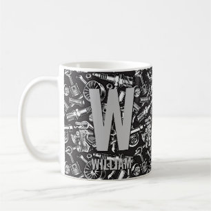 Caneca De Café Mudar Nome Inicial Adicionar U V W X Y Z Peças de 