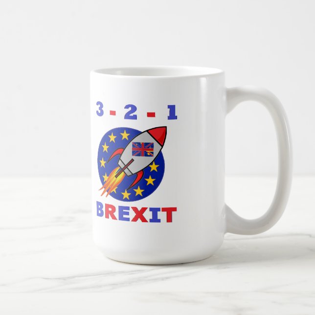 Caneca De Café Mug 3 - 2 - 1 Brexit (Direita)