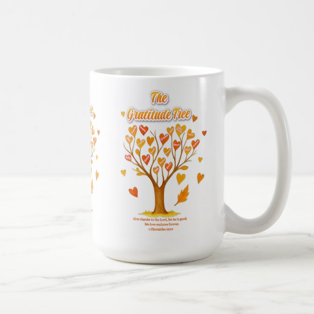 Caneca De Café Mug 'A Árvore De Gratidão' (Direita)