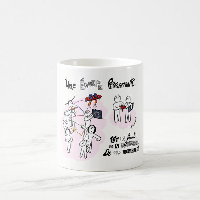 Caneca De Café Mug “a diferença no meio do desempenho " (Centro)
