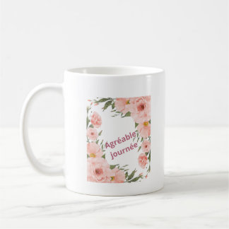 Caneca De Café Mug Agréable Journée Floral Rose Poudré – Tasse Él