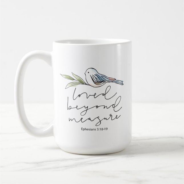 Caneca De Café Mug - Amado além da medida (Escritura) (Esquerda)
