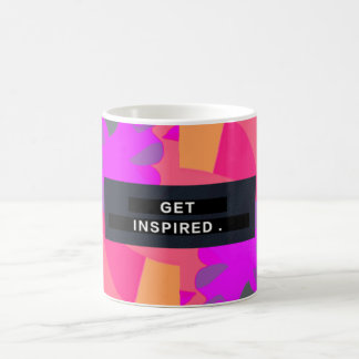 Caneca De Café Mug Amarelo "Inspire"