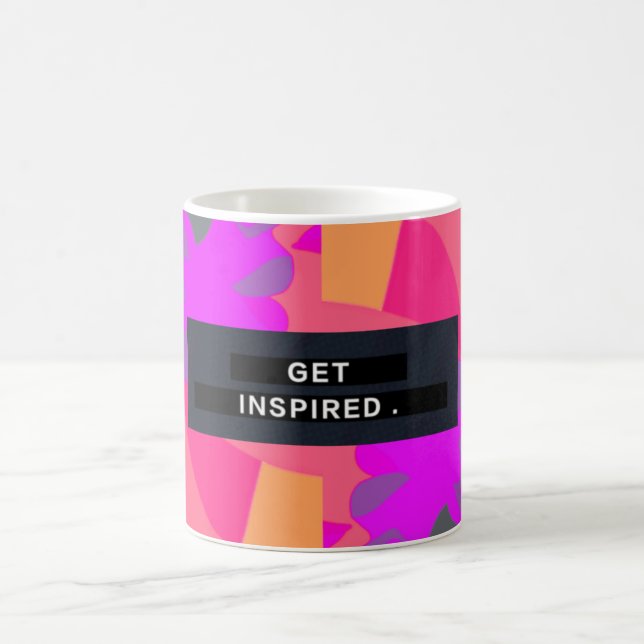 Caneca De Café Mug Amarelo "Inspire" (Centro)