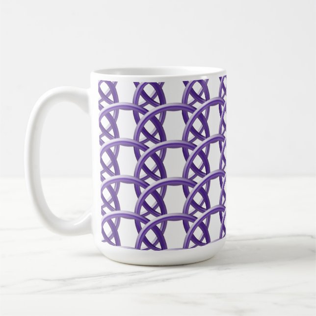 Caneca De Café Mug - Anéis de vime púrpura (Esquerda)