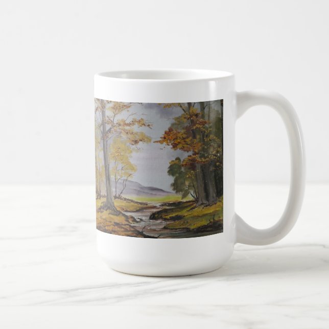 Caneca De Café Mug Ann Hayes Painting Forest Stream (Direita)