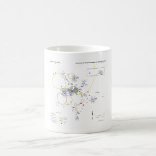 Caneca De Café Mug Apollo 11 mapa fotográfico