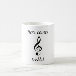 Caneca De Café Mug "Aqui Vem Treble"