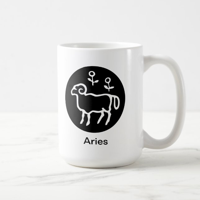Caneca De Café Mug - Aries (Direita)