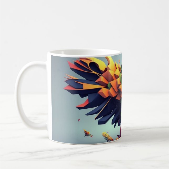 Caneca De Café Mug art abstrait Aigle (Esquerda)