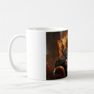 Caneca De Café Mug art abstrait Poutine