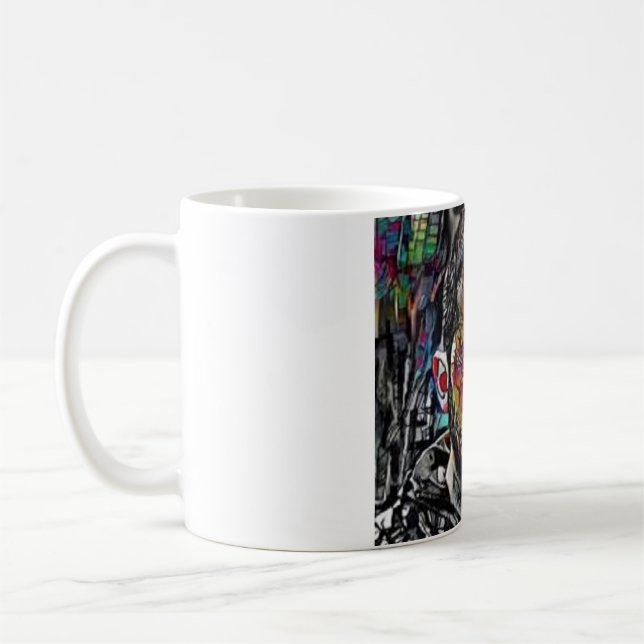 Caneca De Café Mug art abstrait Zelensky (Esquerda)