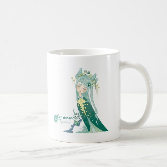 Caneca De Café Mug assina astrológico Capricorne (Direita)