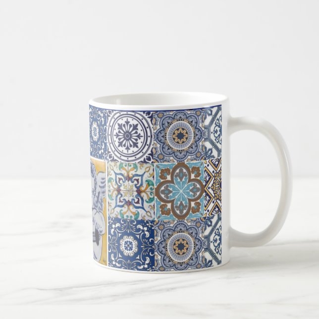 Caneca De Café mug azulejos ángel (Direita)