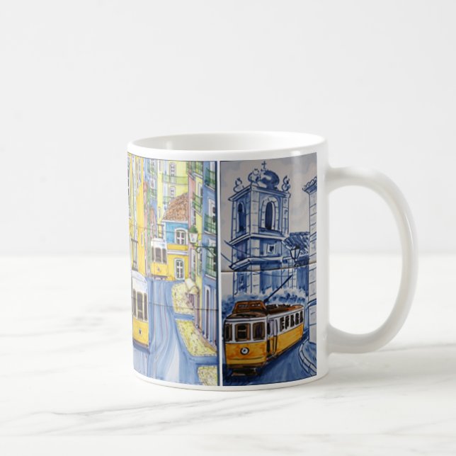 Caneca De Café mug azulejos Lisbonne (Direita)