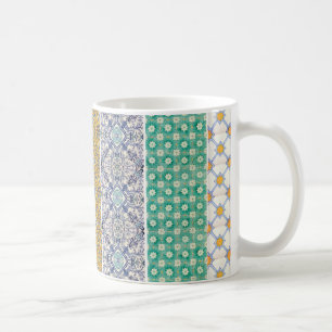 Caneca De Café mug azulejos pastel