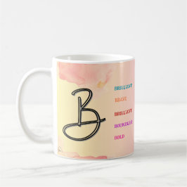 Caneca De Café Mug "B" inicial (11oz)