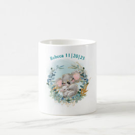 Caneca De Café Mug Baby Shower Koala