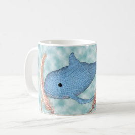 Caneca De Café Mug - Baleia Nadando através da Grass