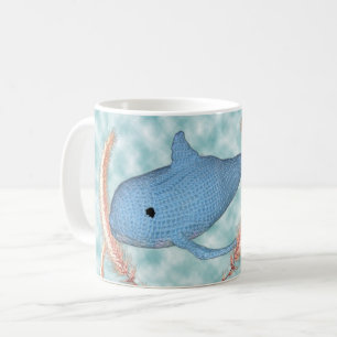 Caneca De Café Mug - Baleia Nadando através da Grass