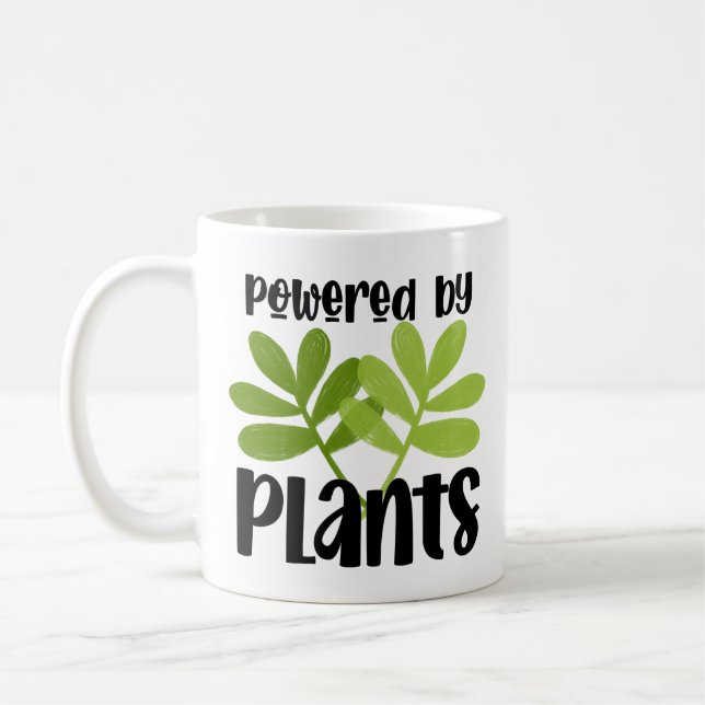 Caneca De Café Mug Baseado Em Planta De Vegan (Esquerda)