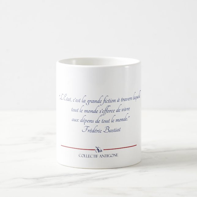 Caneca De Café Mug Bastiat Etat fiction (Centro)