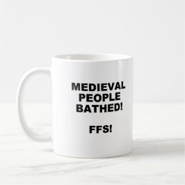 Caneca De Café Mug Bathing Medieval