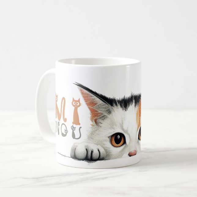 Caneca De Café Mug BEAUX CHATS MINOU 04 (Frente Esquerda)