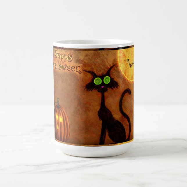 Caneca De Café Mug/Black Cat Halloween (Centro)