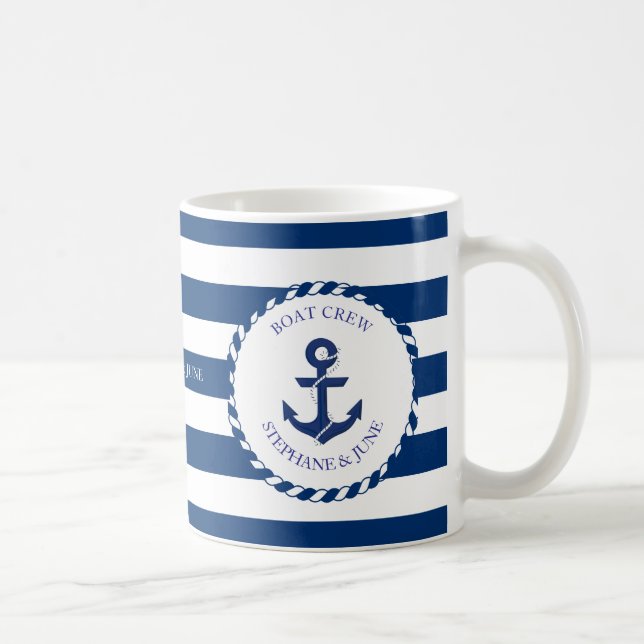Caneca De Café Mug Boat crew love in (Direita)