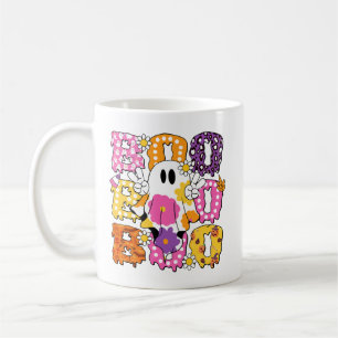 Caneca De Café Mug 'BOO' de Fantasma Colorida do Halloween - Café