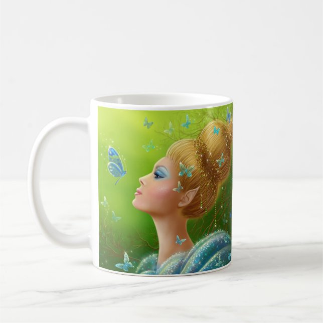 Caneca De Café Mug "Borboletas mágicas" (Esquerda)