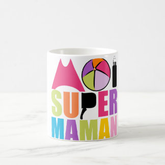 Caneca De Café Mug branco 325 ml mim Super Mamã - Logotipo