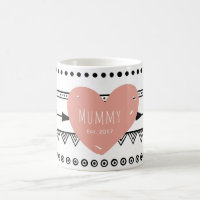 Mug Branco Personalizado 'Mamãe Est.2017'
