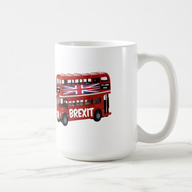 Caneca De Café Mug British Brexit Bus (Direita)